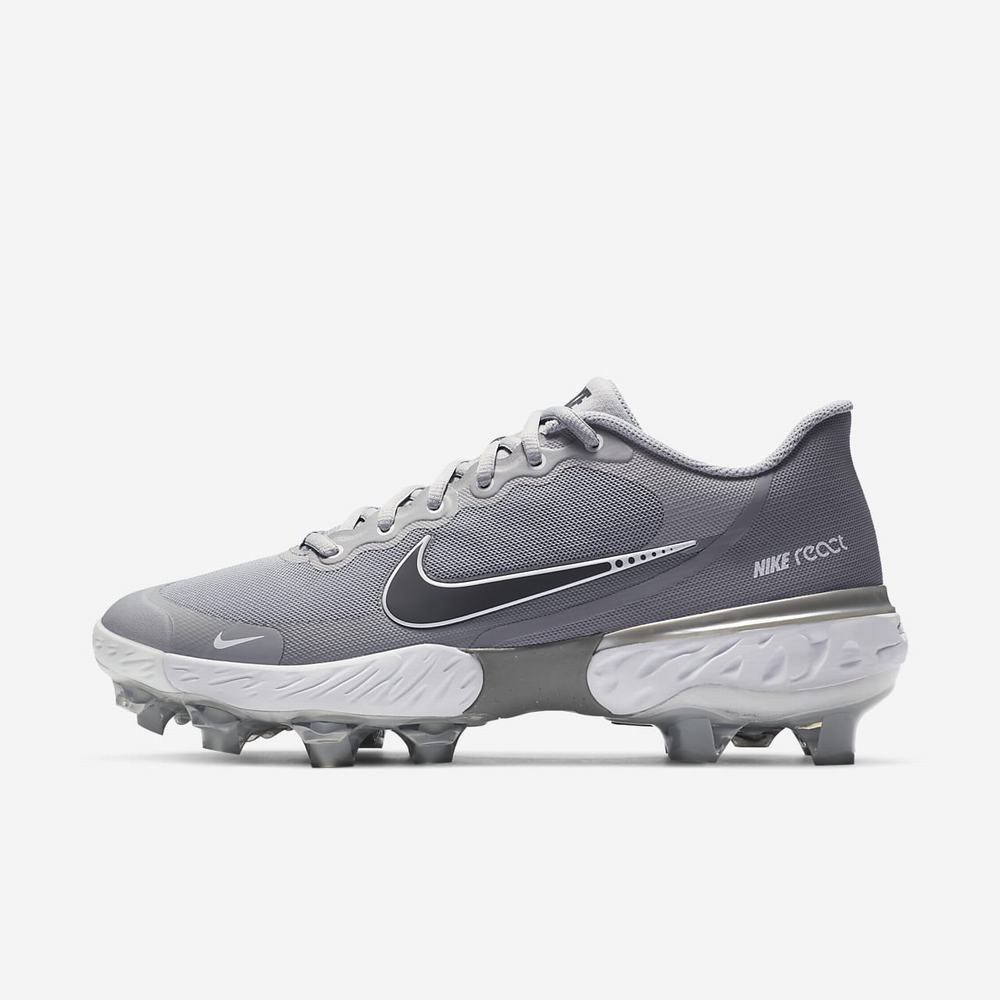 Crampon Baseball Nike Alpha Huarache Elite 3 Low MCS Grise 5304-721 Light Solar Flare Heather/Particle Grey/White/Iron Grey Homme | MLF-28953893